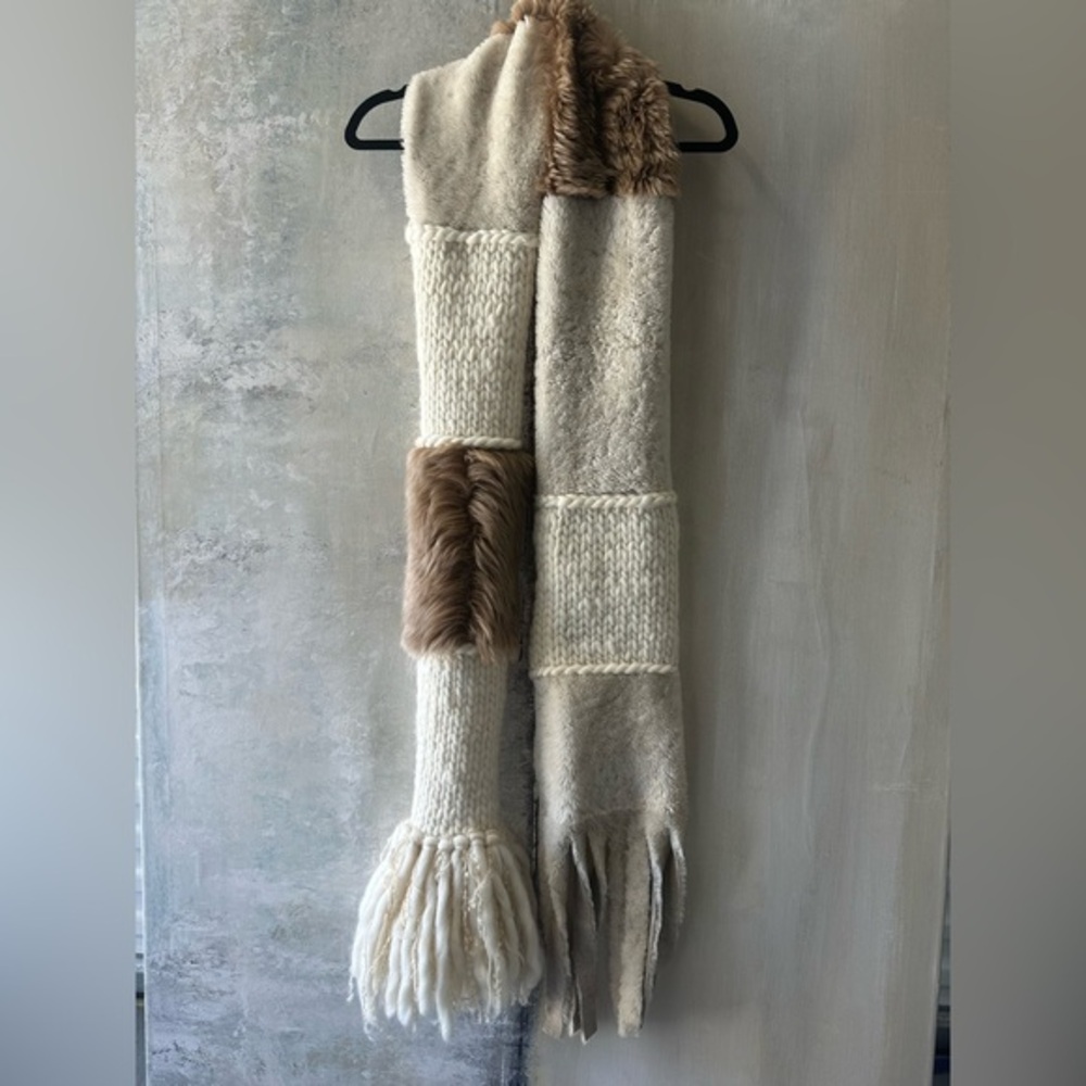 Unbranded Chunky Faux Knit Long Scarf